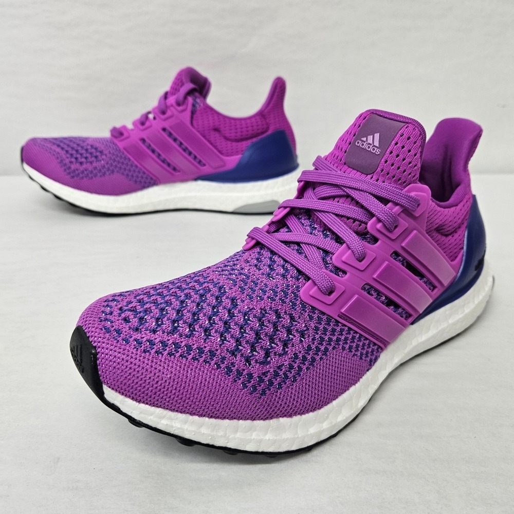 Adidas Ultraboost 1.0 W Running Shoes JR1993 Purple Blue White Women's Size 8 - Picture 3 of 10